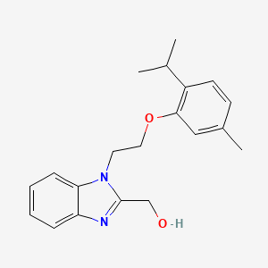 {1-[2-(2-isopropyl-5-methylphenoxy)ethyl]-1H-benzimidazol-2-yl}methanol