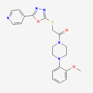 1-[4-(2-Methoxyphenyl)piperazin-1-yl]-2-{[5-(pyridin-4-yl)-1,3,4-oxadiazol-2-yl]sulfanyl}ethanone