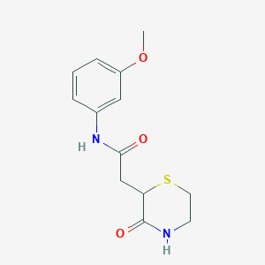 N-(3-methoxyphenyl)-2-(3-oxo-2-thiomorpholinyl)acetamide