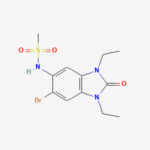 N-(6-bromo-1,3-diethyl-2-oxo-2,3-dihydro-1H-benzimidazol-5-yl)methanesulfonamide