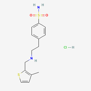 4-(2-{[(3-methyl-2-thienyl)methyl]amino}ethyl)benzenesulfonamide hydrochloride