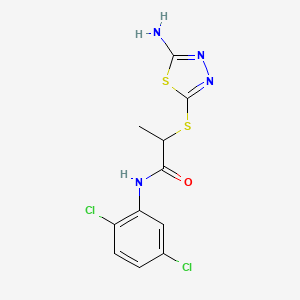 2-[(5-amino-1,3,4-thiadiazol-2-yl)sulfanyl]-N-(2,5-dichlorophenyl)propanamide