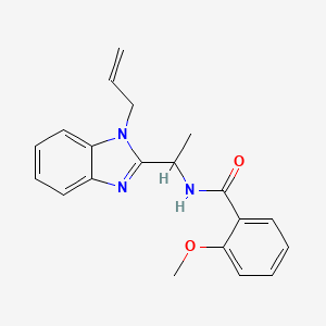 2-METHOXY-N-{1-[1-(PROP-2-EN-1-YL)-1H-1,3-BENZODIAZOL-2-YL]ETHYL}BENZAMIDE