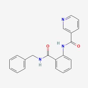 N-{2-[(benzylamino)carbonyl]phenyl}nicotinamide