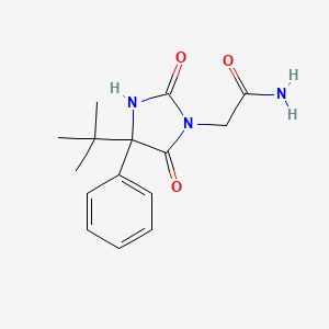 2-(4-Tert-butyl-2,5-dioxo-4-phenylimidazolidin-1-yl)acetamide