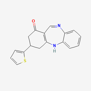 3-(2-thienyl)-2,3,4,5-tetrahydro-1H-dibenzo[b,e][1,4]diazepin-1-one