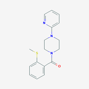 1-[2-(methylthio)benzoyl]-4-(2-pyridinyl)piperazine