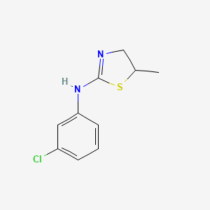 molecular formula C10H11ClN2S B4416592 2-Thiazolamine, N-(3-chlorophenyl)-4,5-dihydro-5-methyl- CAS No. 110788-23-3