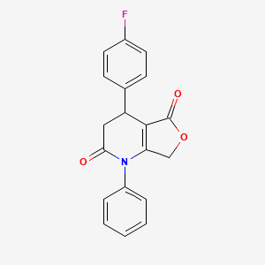 4-(4-fluorophenyl)-1-phenyl-4,7-dihydrofuro[3,4-b]pyridine-2,5(1H,3H)-dione