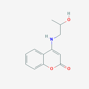 4-[(2-hydroxypropyl)amino]-2H-chromen-2-one