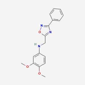 (3,4-dimethoxyphenyl)[(3-phenyl-1,2,4-oxadiazol-5-yl)methyl]amine