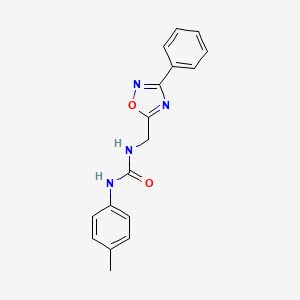 1-(4-Methylphenyl)-3-[(3-phenyl-1,2,4-oxadiazol-5-yl)methyl]urea