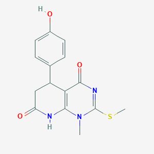 5-(4-hydroxyphenyl)-1-methyl-2-(methylthio)-5,8-dihydropyrido[2,3-d]pyrimidine-4,7(1H,6H)-dione