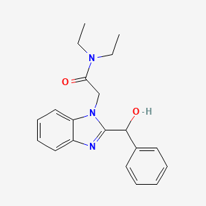 N~1~,N~1~-DIETHYL-2-{2-[HYDROXY(PHENYL)METHYL]-1H-1,3-BENZIMIDAZOL-1-YL}ACETAMIDE