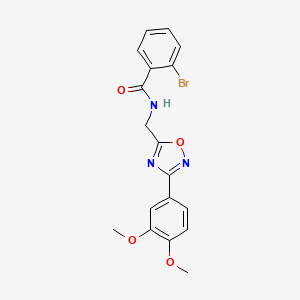 2-bromo-N-{[3-(3,4-dimethoxyphenyl)-1,2,4-oxadiazol-5-yl]methyl}benzamide