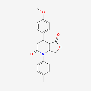 4-(4-methoxyphenyl)-1-(4-methylphenyl)-4,7-dihydrofuro[3,4-b]pyridine-2,5(1H,3H)-dione