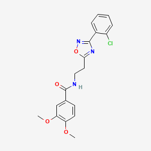 N-[2-[3-(2-chlorophenyl)-1,2,4-oxadiazol-5-yl]ethyl]-3,4-dimethoxybenzamide