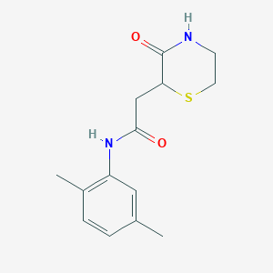 N-(2,5-dimethylphenyl)-2-(3-oxothiomorpholin-2-yl)acetamide