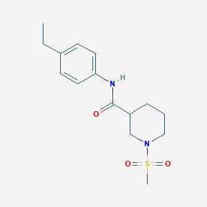 N-(4-ethylphenyl)-1-(methylsulfonyl)-3-piperidinecarboxamide