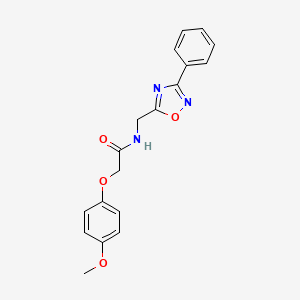 2-(4-methoxyphenoxy)-N-[(3-phenyl-1,2,4-oxadiazol-5-yl)methyl]acetamide