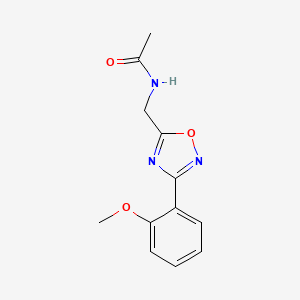 N-{[3-(2-methoxyphenyl)-1,2,4-oxadiazol-5-yl]methyl}acetamide