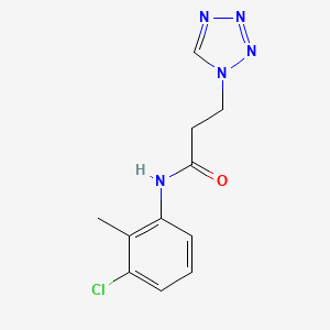 N-(3-chloro-2-methylphenyl)-3-(1H-tetrazol-1-yl)propanamide