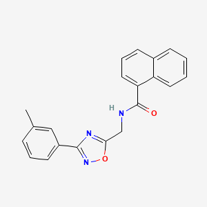 N-{[3-(3-methylphenyl)-1,2,4-oxadiazol-5-yl]methyl}-1-naphthamide