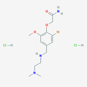 2-[2-bromo-4-({[2-(dimethylamino)ethyl]amino}methyl)-6-methoxyphenoxy]acetamide dihydrochloride