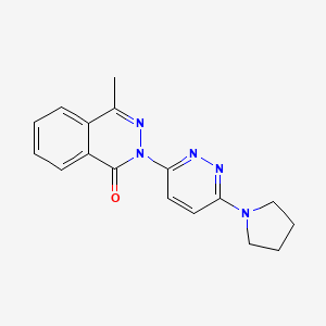 4-methyl-2-[6-(1-pyrrolidinyl)-3-pyridazinyl]-1(2H)-phthalazinone