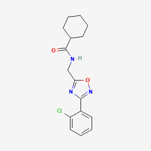 N-{[3-(2-chlorophenyl)-1,2,4-oxadiazol-5-yl]methyl}cyclohexanecarboxamide