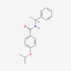 N-(1-phenylethyl)-4-propan-2-yloxybenzamide