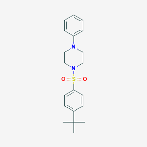 molecular formula C20H26N2O2S B441703 1-[(4-Tert-butylphenyl)sulfonyl]-4-phenylpiperazine CAS No. 389083-68-5