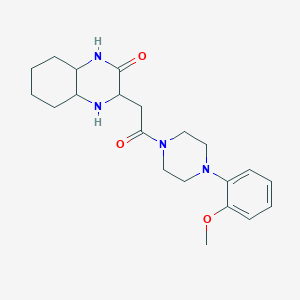 3-{2-[4-(2-methoxyphenyl)piperazin-1-yl]-2-oxoethyl}octahydroquinoxalin-2(1H)-one