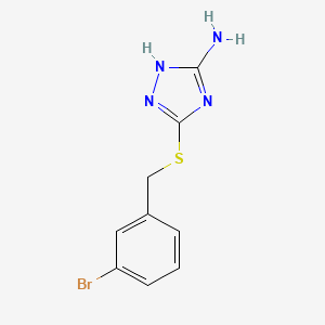 5-[(3-bromobenzyl)thio]-4H-1,2,4-triazol-3-amine