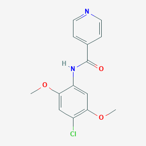 molecular formula C14H13ClN2O3 B441707 N-(4-chloro-2,5-dimethoxyphenyl)pyridine-4-carboxamide CAS No. 353790-19-9