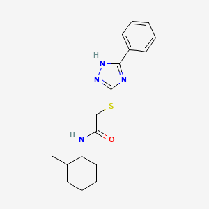 N-(2-methylcyclohexyl)-2-[(5-phenyl-4H-1,2,4-triazol-3-yl)thio]acetamide