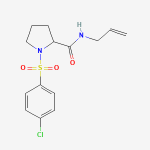 1-(4-chlorophenyl)sulfonyl-N-prop-2-enylpyrrolidine-2-carboxamide