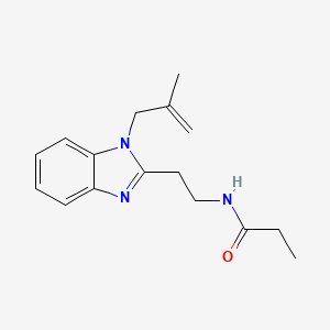 N-{2-[1-(2-methylprop-2-en-1-yl)-1H-1,3-benzodiazol-2-yl]ethyl}propanamide