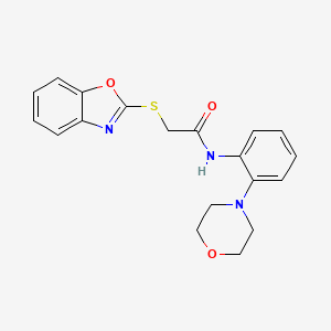 2-(1,3-benzoxazol-2-ylthio)-N-[2-(4-morpholinyl)phenyl]acetamide