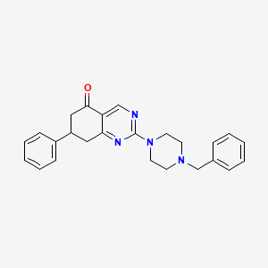 2-(4-benzylpiperazin-1-yl)-7-phenyl-7,8-dihydroquinazolin-5(6H)-one