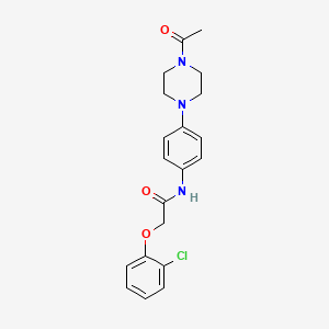 N-[4-(4-acetylpiperazin-1-yl)phenyl]-2-(2-chlorophenoxy)acetamide