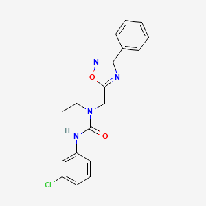 N'-(3-chlorophenyl)-N-ethyl-N-[(3-phenyl-1,2,4-oxadiazol-5-yl)methyl]urea