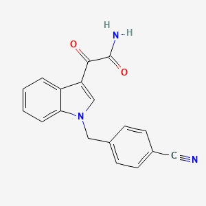 2-{1-[(4-CYANOPHENYL)METHYL]-1H-INDOL-3-YL}-2-OXOACETAMIDE