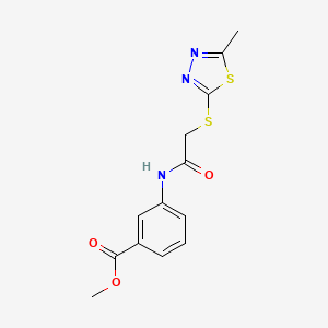 METHYL 3-({2-[(5-METHYL-1,3,4-THIADIAZOL-2-YL)SULFANYL]ACETYL}AMINO)BENZOATE