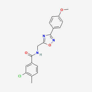 3-chloro-N-{[3-(4-methoxyphenyl)-1,2,4-oxadiazol-5-yl]methyl}-4-methylbenzamide