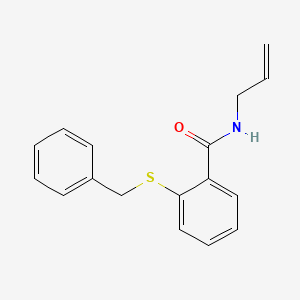 2-benzylsulfanyl-N-prop-2-enylbenzamide