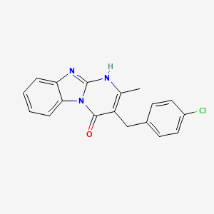 3-(4-chlorobenzyl)-2-methylpyrimido[1,2-a]benzimidazol-4(1H)-one