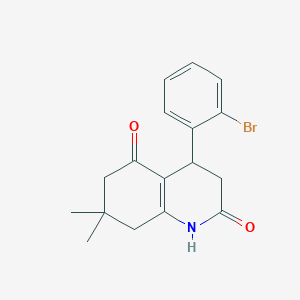 4-(2-BROMOPHENYL)-7,7-DIMETHYL-1,2,3,4,5,6,7,8-OCTAHYDROQUINOLINE-2,5-DIONE