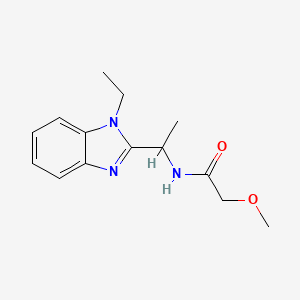 N-[1-(1-ethyl-1H-benzimidazol-2-yl)ethyl]-2-methoxyacetamide