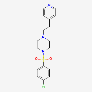 1-[(4-chlorophenyl)sulfonyl]-4-[2-(4-pyridinyl)ethyl]piperazine